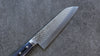 Kunihira VG1 Hammered Santoku  170mm Navy blue Pakka wood Handle - Japannywholesale