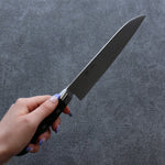 Seisuke ZA-18 Damascus Santoku  165mm Black Pakka wood Handle - Japannywholesale