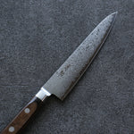 Seisuke VG10 33 Layer Damascus Petty-Utility  135mm Brown Pakka wood Handle - Japannywholesale