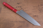 Sakai Takayuki VG10 33 Layer Damascus Kengata Gyuto  190mm Live oak Lacquered (Kouseki) Handle - Japannywholesale