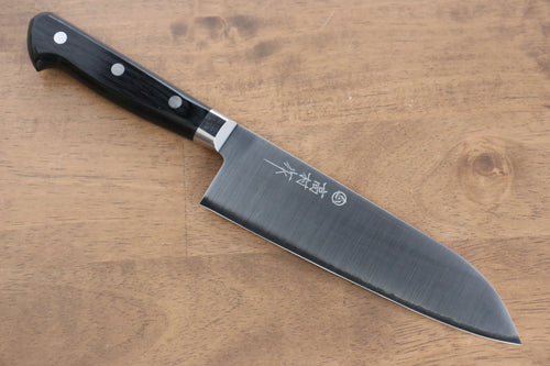 Takamura Knives VG10 Migaki Finished Santoku  170mm Black Pakka wood Handle - Japannywholesale