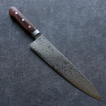 Seisuke Mokusei ZA-18 Mirrored Finish Damascus Gyuto  240mm Brown Pakka wood Handle - Japannywholesale