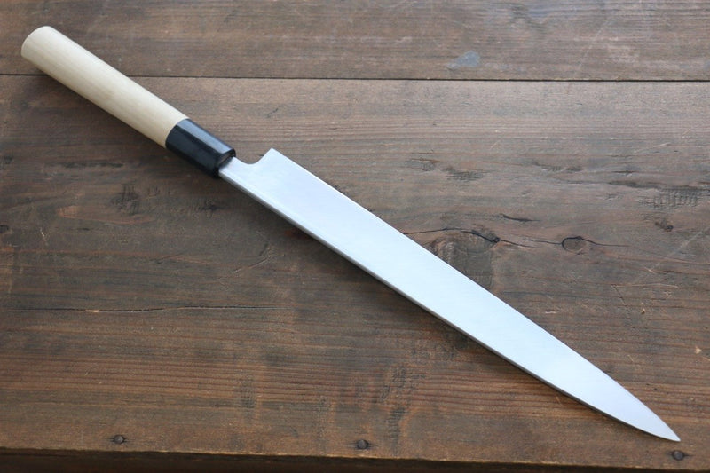 Sukenari White Steel No.2 Hongasumi Yanagiba  Magnolia Handle - Japannywholesale