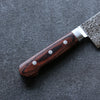 Seisuke Mokusei ZA-18 Mirrored Finish Damascus Gyuto  240mm Brown Pakka wood Handle - Japannywholesale