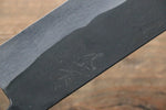 Ogata White Steel No.2  Kurouchi Damascus Nakiri  165mm with Jarrah Handle - Japannywholesale