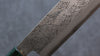 Seisuke Blue Super Hammered Nakiri  165mm Walnut(With Double Green Pakka wood) Handle - Japannywholesale