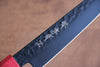 Sakai Takayuki Kurokage VG10 Hammered Teflon Coating Petty-Utility  150mm Live oak Lacquered (Kouseki) Handle - Japannywholesale