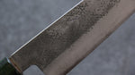 Seisuke Blue Super Hammered Gyuto  210mm Walnut(With Double Green Pakka wood) Handle - Japannywholesale