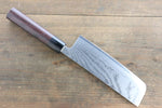 Seisuke VG10 63 Layer Damascus Usuba  165mm Shitan Handle - Japannywholesale