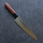 Kanetsune DSR-1K6 Hammered Gyuto  210mm Red Pakka wood Handle - Japannywholesale