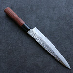 Kanetsune DSR-1K6 Hammered Gyuto  210mm Red Pakka wood Handle - Japannywholesale