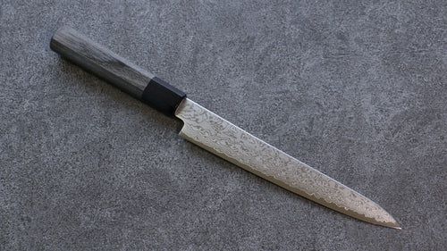 Seisuke VG10 Damascus Petty-Utility  180mm Gray Pakka wood Handle - Japannywholesale