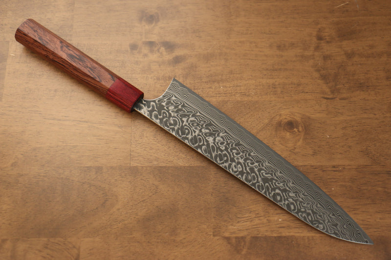 Yoshimi Kato SG2 Damascus Gyuto Japanese Chef Knife 240mm with Honduras Handle - Japannywholesale