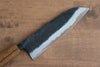 Kyohei  Shindo Blue Steel Black Finished Santoku  170mm Live oak Lacquered Handle - Japannywholesale