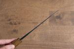 Kyohei  Shindo Blue Steel Black Finished Santoku  170mm Live oak Lacquered Handle - Japannywholesale