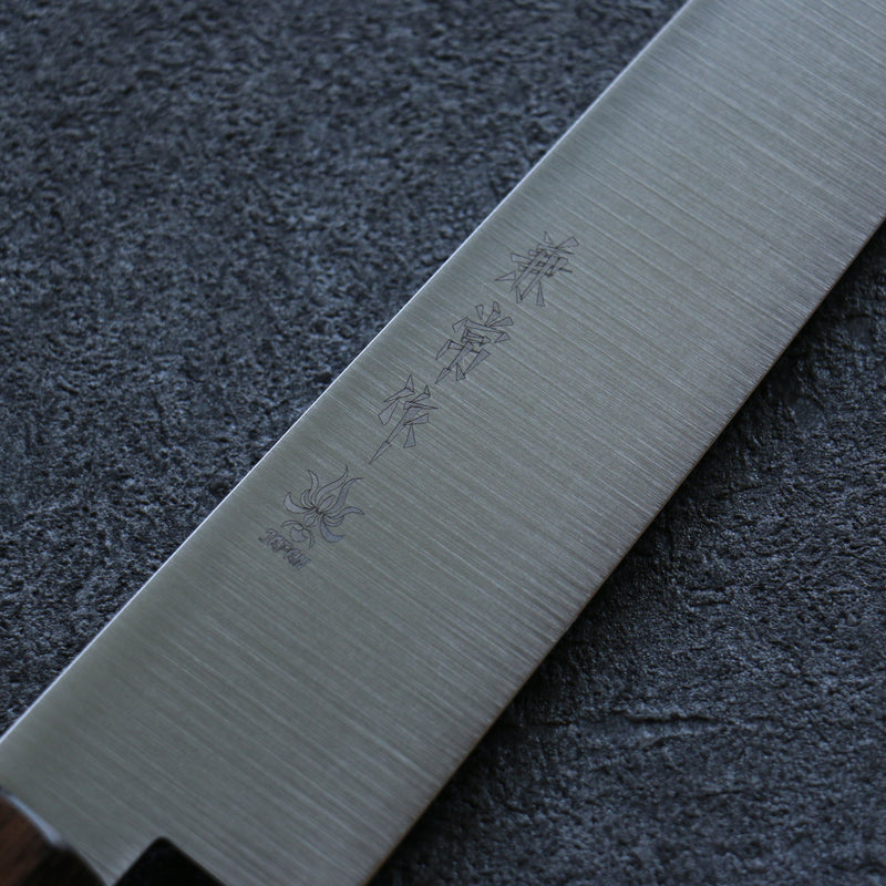 Kanetsune Ichizu VG10 Sujihiki  240mm Brown Pakka wood Handle - Japannywholesale