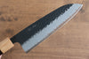 Seisuke Shitan Blue Super Hammered Kurouchi Santoku  170mm Shitan Handle - Japannywholesale