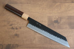 Seisuke Shitan Blue Super Hammered Kurouchi Kiritsuke  210mm Shitan Handle - Japannywholesale