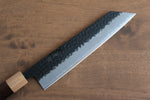 Seisuke Shitan Blue Super Hammered Kurouchi Kiritsuke  210mm Shitan Handle - Japannywholesale