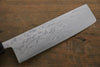 Shigeki Tanaka Blue Steel No.2 Damascus Nakiri  165mm Walnut Handle - Japannywholesale