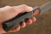 Shigeki Tanaka SG2 Damascus Petty-Utility  150mm Ebony Wood Handle - Japannywholesale