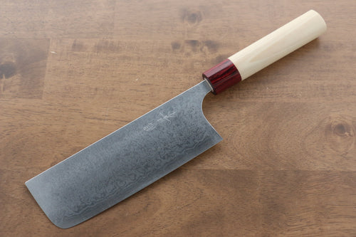 Masakage Kiri VG10 Damascus Nakiri  170mm Magnolia Handle - Japannywholesale