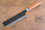 Nao Yamamoto White Steel No.2 Kurouchi Nakiri  180mm Cherry Blossoms Handle - Japannywholesale