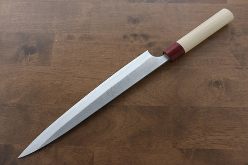 Masakage Yuki White Steel No.2 Nashiji Sujihiki  270mm Magnolia Handle - Japannywholesale