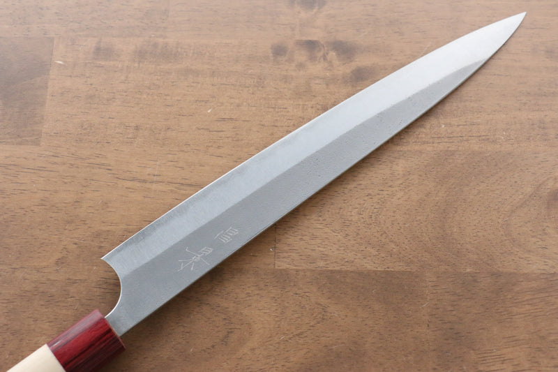 Masakage Yuki White Steel No.2 Nashiji Sujihiki  270mm Magnolia Handle - Japannywholesale