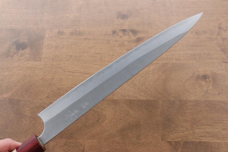 Masakage Yuki White Steel No.2 Nashiji Sujihiki  270mm Magnolia Handle - Japannywholesale