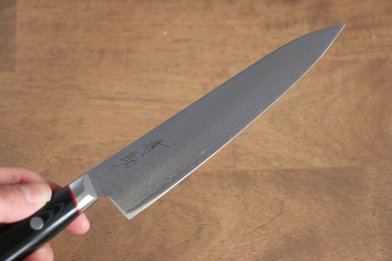 Seisuke Saiun VG10 Damascus Petty-Utility  150mm Black Micarta Handle - Japannywholesale