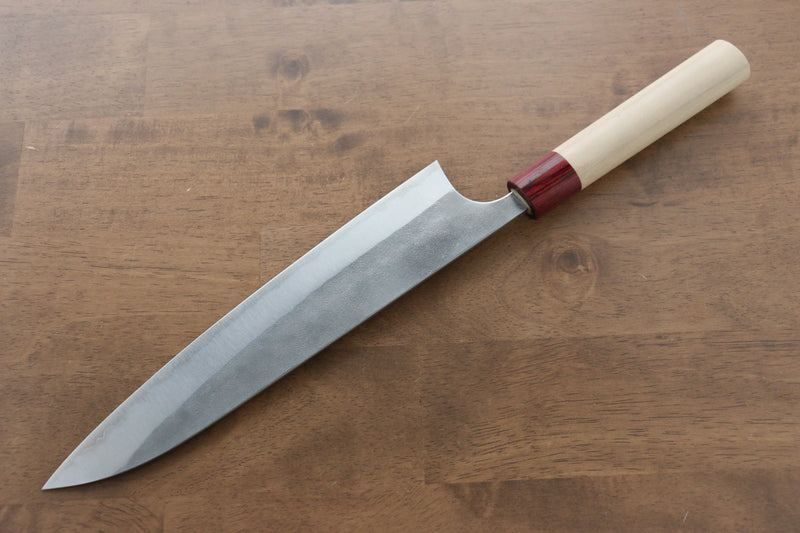 Masakage Yuki White Steel No.2 Nashiji Gyuto  240mm Magnolia Handle - Japannywholesale