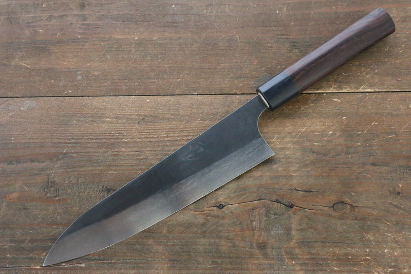 Ogata SG2 Kurouchi Migaki Finished Gyuto  210mm with Shitan Handle - Japannywholesale