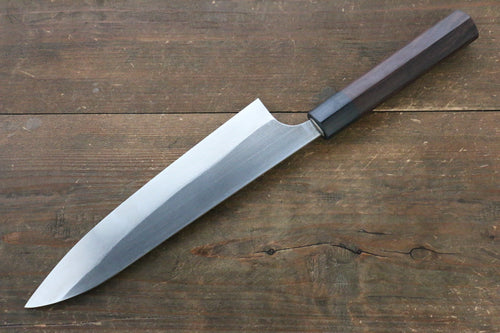 Ogata SG2 Kurouchi Migaki Finished Gyuto  210mm with Shitan Handle - Japannywholesale