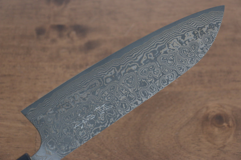 Masakage Kumo VG10 Damascus Santoku  165mm Shitan Handle - Japannywholesale