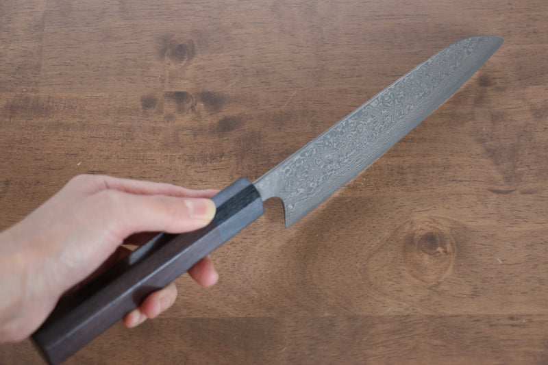 Masakage Kumo VG10 Damascus Santoku  165mm Shitan Handle - Japannywholesale