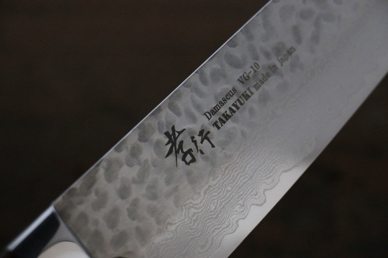 Sakai Takayuki VG10 33 Layer Damascus Gyuto  240mm Desert Ironwood(Sugihara model) Handle - Japannywholesale