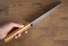 Seisuke Tsukikage AUS10 Migaki Finished Hammered Damascus Gyuto  210mm Oak Handle - Japannywholesale