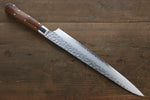 Sakai Takayuki VG10 33 Layer Damascus Sujihiki  240mm Desert Ironwood(Sugihara model) Handle - Japannywholesale