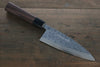 Hideo Kitaoka Blue Steel No.2 Damascus Deba  150mm Shitan Handle - Japannywholesale