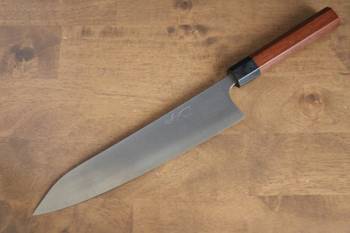 Shibata Takayuki Koutetsu Blue Super Gyuto  240mm Jarrah Handle - Japannywholesale