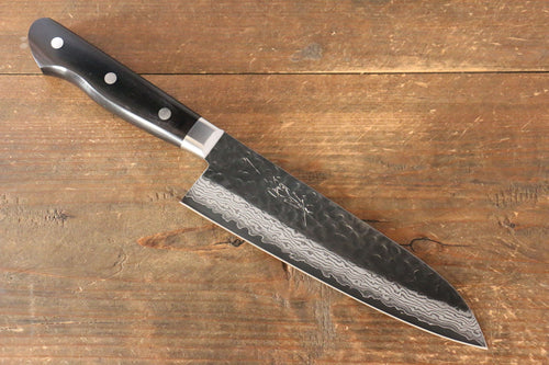 Seisuke VG10 17 Layer Damascus Santoku  180mm Pakka wood Handle - Japannywholesale