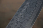 Hideo Kitaoka Blue Steel No.2 Damascus Deba  165mm Shitan Handle - Japannywholesale