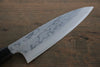 Hideo Kitaoka Blue Steel No.2 Damascus Funayuki  170mm Shitan Handle - Japannywholesale