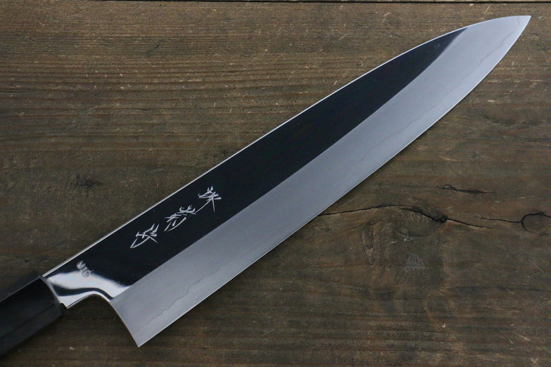 Kikumori VG10 Mirrored Finish Gyuto Japanese Chef Knife 240mm with Ebony Handle - Japannywholesale