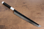 Sakai Takayuki Kageuchi Water Quenching Honyaki White Steel No.2 Mirrored Finish Sakimaru Yanagiba  300mm Ebony with Double Water Buffalo Ring Handle with Sheath - Japannywholesale