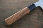 Hideo Kitaoka Blue Steel No.2 Damascus Kakugata Usuba  165mm Shitan Handle - Japannywholesale