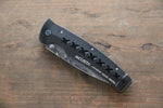 MCUSTA Fusion Stainless Steel Damascus Pocket Knife 85mm Aluminium (Black) Handle - Japannywholesale