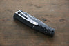 MCUSTA Fusion Stainless Steel Damascus Pocket Knife 85mm Aluminium (Black) Handle - Japannywholesale