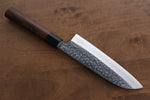 Seisuke VG10 Hammered(Maru) Santoku  165mm Morado Handle - Japannywholesale